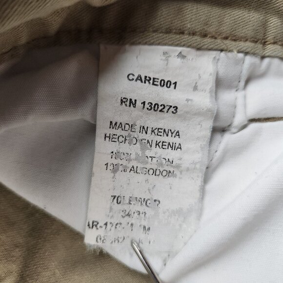 Wrangler Khaki Cargo Pants Men's 34x31 Relaxed Fit Y2K Combat Skate Workwear - Picture 7 of 8